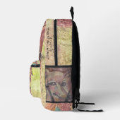 Ziggy de hond in overall bedrukte rugzak (Rechts)