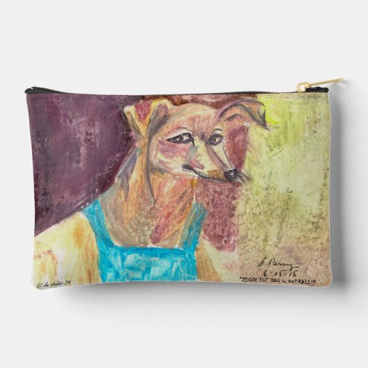 Ziggy de hond in overall etui (Achterkant)