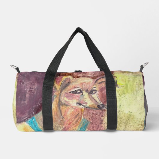 Ziggy: de hond in overall Waterverf Plunjezak (Voorkant)