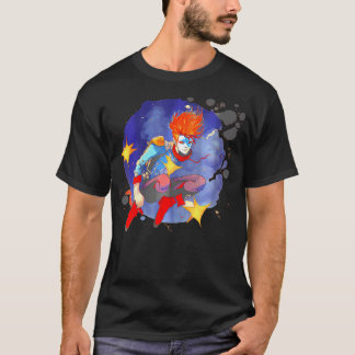 Ziggy Floats in Stardust Music geïnspireerde Space T-shirt
