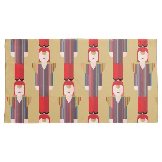 Ziggy – Glam Rock Pillowcase Kussensloop (Voorkant-Rechts)