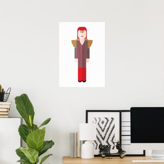 Ziggy - Large Art Print (Thuiskantoor)