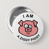 Ziggy Piggy Button (Voorkant /achterkant)