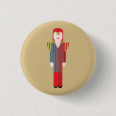Ziggy – Retro Glam Rock Button (Voorkant)