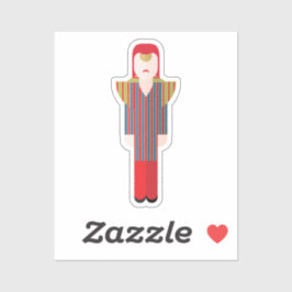 Ziggy – Retro Glam Rock Sticker
