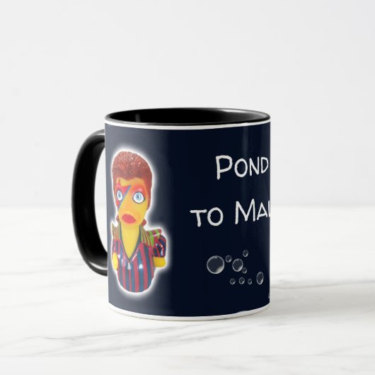 Ziggy StarDuck Rubber Duck Mok (Voorkant links)