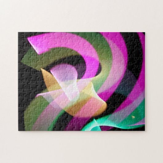 Zigzaag Puzzle Abstract Legpuzzel (Horizontaal)