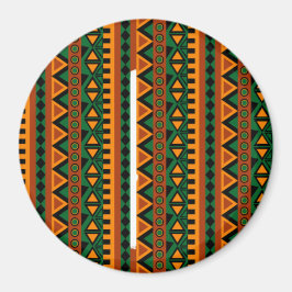 Zigzag African Pattern Buttonnen | Prachtige cultu Magneet