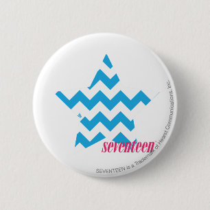 ZigZag Aqua 2 Ronde Button 5,7 Cm