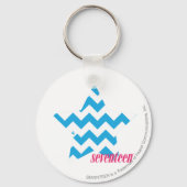 ZigZag Aqua 2 Sleutelhanger (Voorkant)