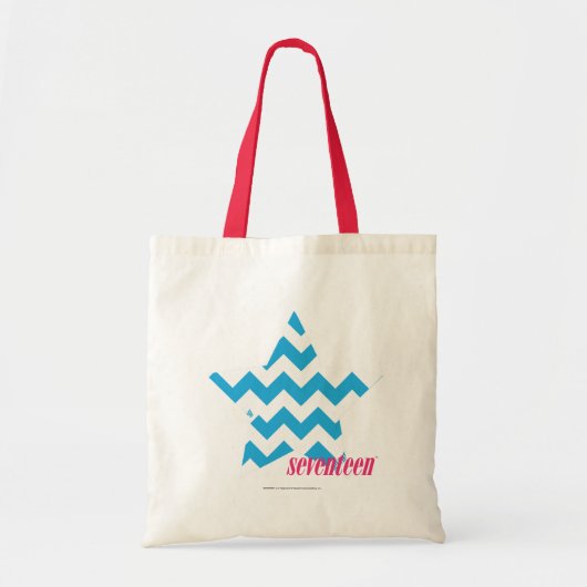 ZigZag Aqua 2 Tote Bag (Voorkant)