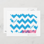 Zigzag Aqua 3 Briefkaart (Voorkant / Achterkant)