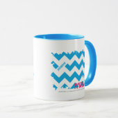 ZigZag Aqua 3 Mok (Voorkant rechts)