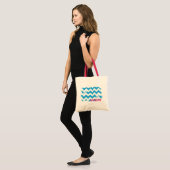Zigzag Aqua 3 Tote Bag (Voorkant (model))