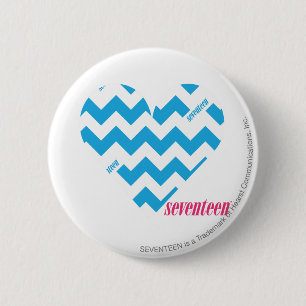 ZigZag Aqua 4 Ronde Button 5,7 Cm