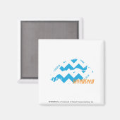 ZigZag Aqua Magneet (Voorkant / Achterkant)