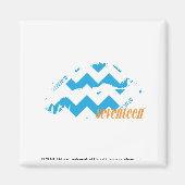 ZigZag Aqua Magneet (Voorkant)