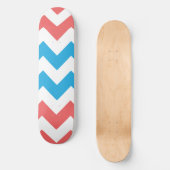 ZigZag Aqua-Roze Persoonlijk Skateboard (Voorkant)