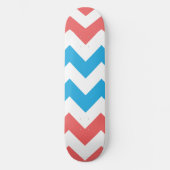 ZigZag Aqua-Roze Persoonlijk Skateboard (Voorkant)