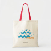 ZigZag Aqua Tote Bag (Voorkant)