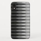 Zigzag Black White Grey Pattern Case-Mate iPhone Case (Achterkant)