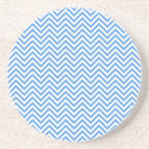 Zigzag Blauw Chevron Patroon
