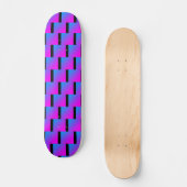 Zigzag Blauw Roze Paarse Zwart Koelste Deck Ever Persoonlijk Skateboard (Voorkant)