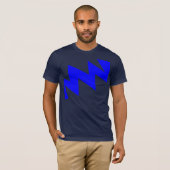 ZigZag - Blauw T-shirt (Voorkant volledig)