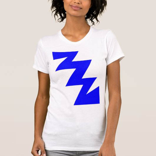 ZigZag - Blauw T-shirt (Voorkant)