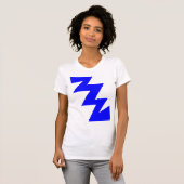ZigZag - Blauw T-shirt (Voorkant volledig)