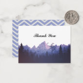 Zigzag Blue Mountain Dank u kaarten Notitiekaartje (Voorkant / Achterkant in situ)