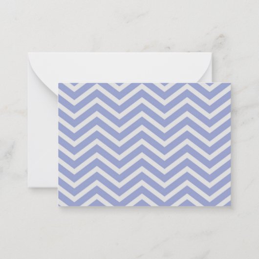 Zigzag Blue Mountain Dank u kaarten Notitiekaartje (Achterkant)