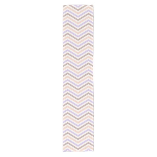 ZigZag Blush Roze Lavendel Korte Tafelloper (Voorkant)