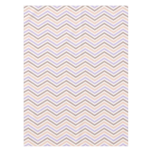 ZigZag Blush Roze Lavendel Tafelkleed (Voorkant)