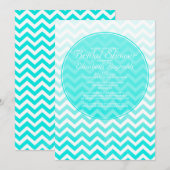 Zigzag Bridal Shower Invitations Kaart (Voorkant / Achterkant)
