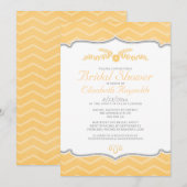 Zigzag Bridal Shower Invitations Kaart (Voorkant / Achterkant)