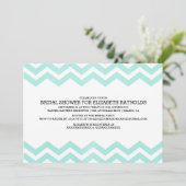 Zigzag Bridal Shower Invitations Kaart (Staand voorkant)