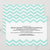 Zigzag Bridal Shower Invitations Kaart (Voorkant / Achterkant)