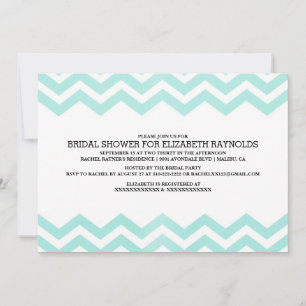 Zigzag Bridal Shower Invitations Kaart