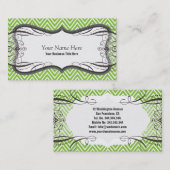 Zigzag Cheveron Pattern Visitekaartje (Voorkant / Achterkant)