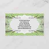 Zigzag Cheveron Pattern Visitekaartje (Achterkant)