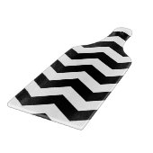 Zigzag Chevron Black en White Snijplank (Hoek)