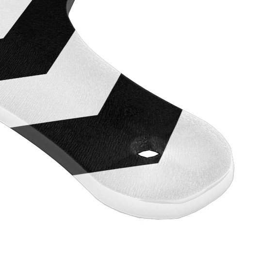 Zigzag Chevron Black en White Snijplank (Hoek)