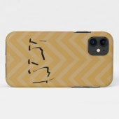 Zigzag Chevron en Olifant Case-Mate iPhone Case (Achterkant (horizontaal))