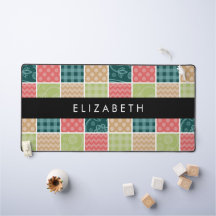 zigzag, Chevron, Gingham, Polka dots, Jouw naam