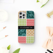 zigzag, Chevron, Gingham, Polka dots, Jouw naam Case-Mate iPhone Case