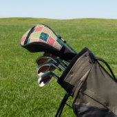 zigzag, Chevron, Gingham, Polka dots, Jouw naam Golfheadcover (Insitu)
