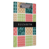 zigzag, Chevron, Gingham, Polka dots, Jouw naam Klembord (Rechts)