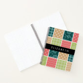 zigzag, Chevron, Gingham, Polka dots, Jouw naam Notitieboek (Binnen)