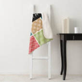 zigzag, Chevron, Gingham, Polka dots, Jouw naam Sherpa Deken (In situ)